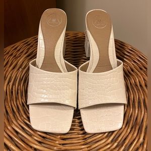 Missguided Block Heel - White